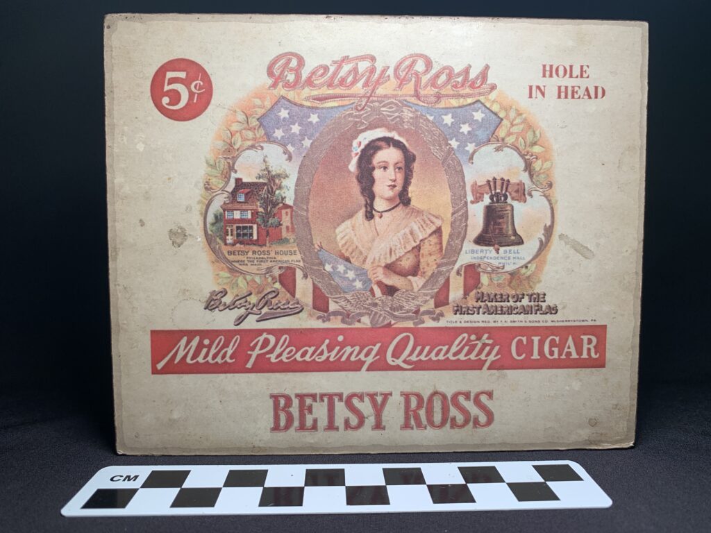 贝特西·罗斯 (Betsy Ross) 主演的情人节雪茄盒