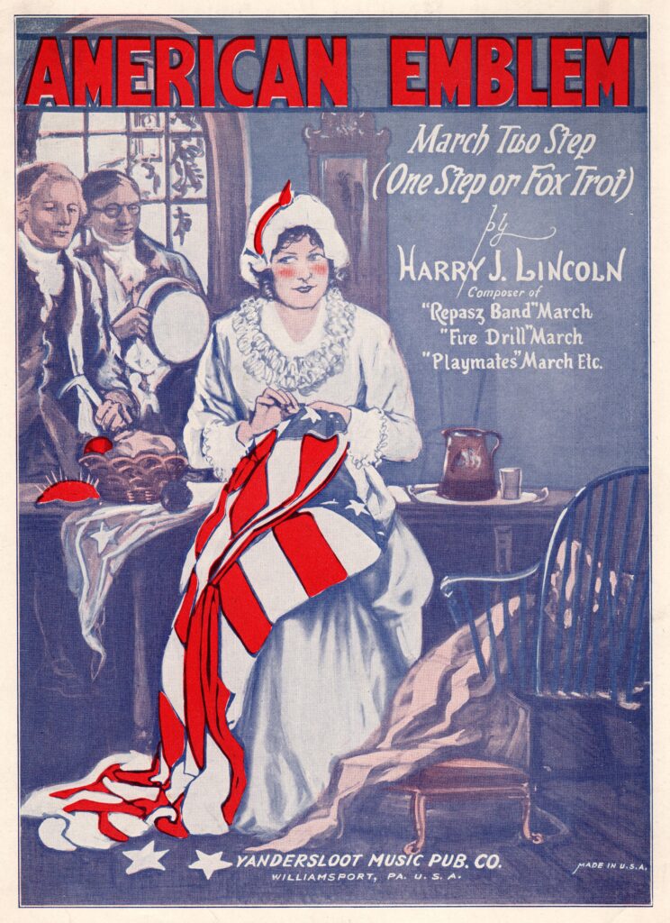 美国国徽乐谱大约。 1923年