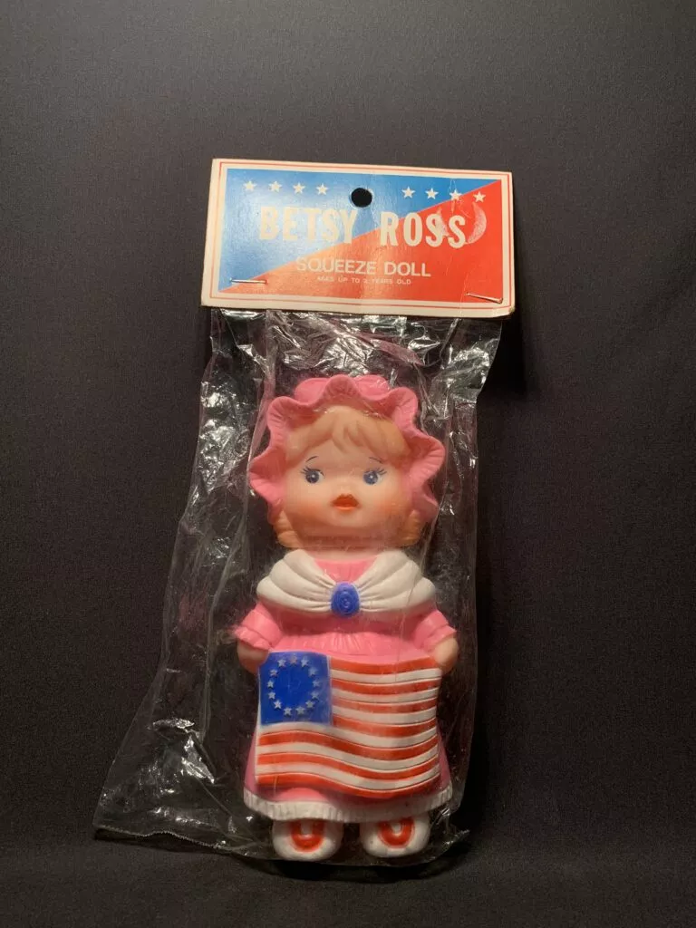 Betsy Ross Squeeze Doll circa. 1950-1980.