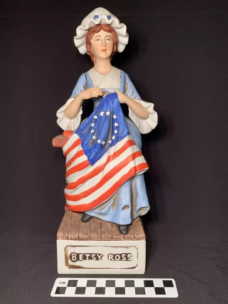 Betsy Ross Bourbon Decanter Circa. 1950-1976.