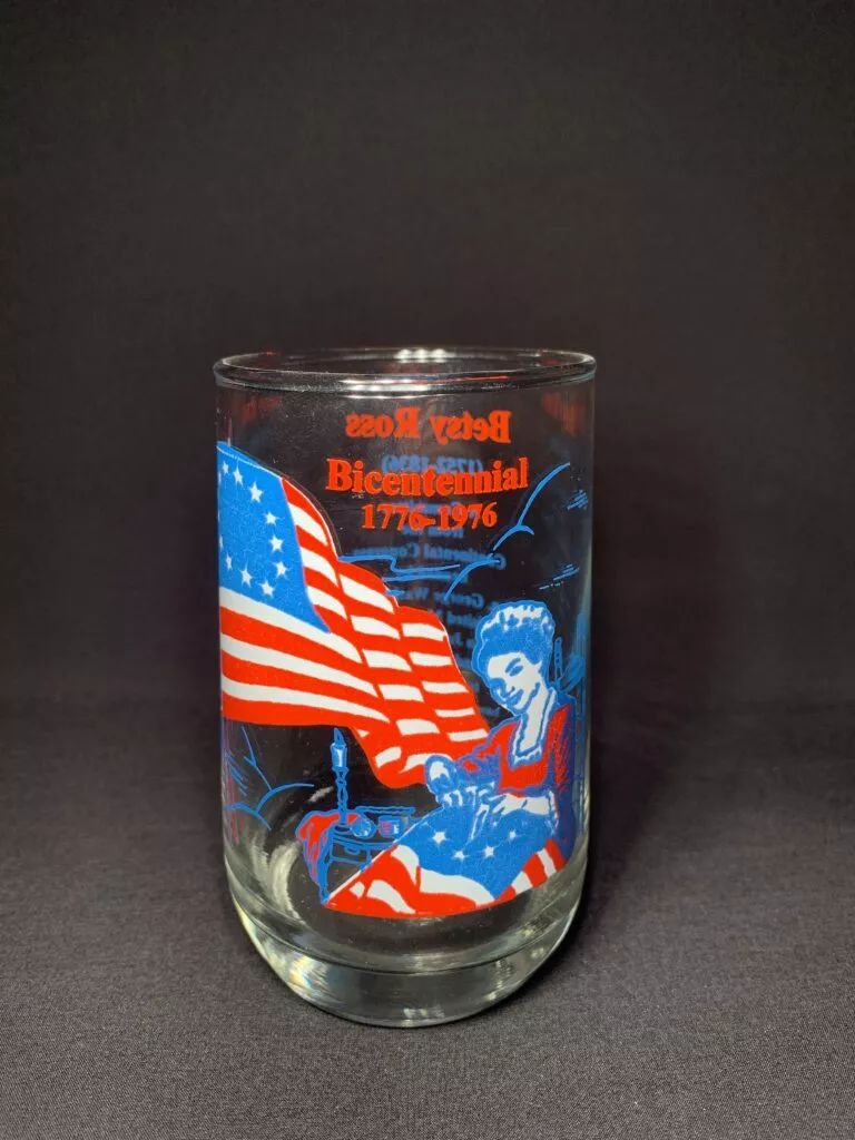 Bicentennial Betsy Drinking Glass Circa. 1976